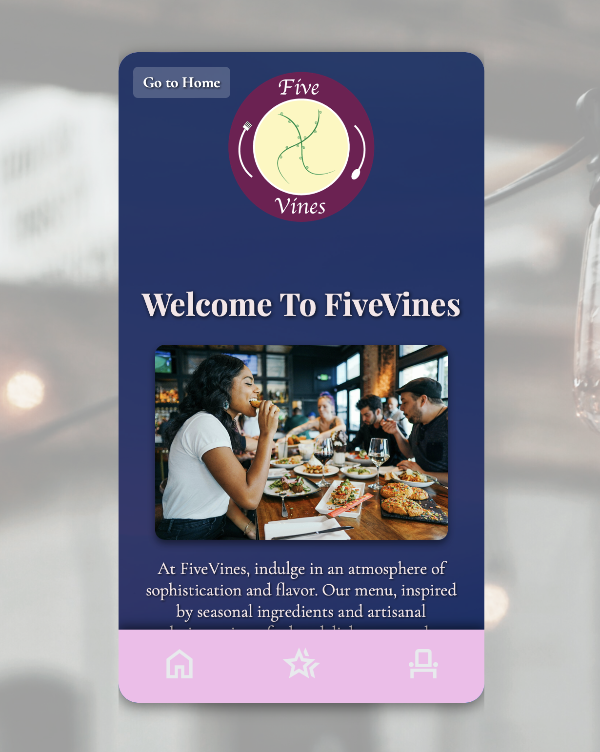 Family of Eateries App Mockup 2