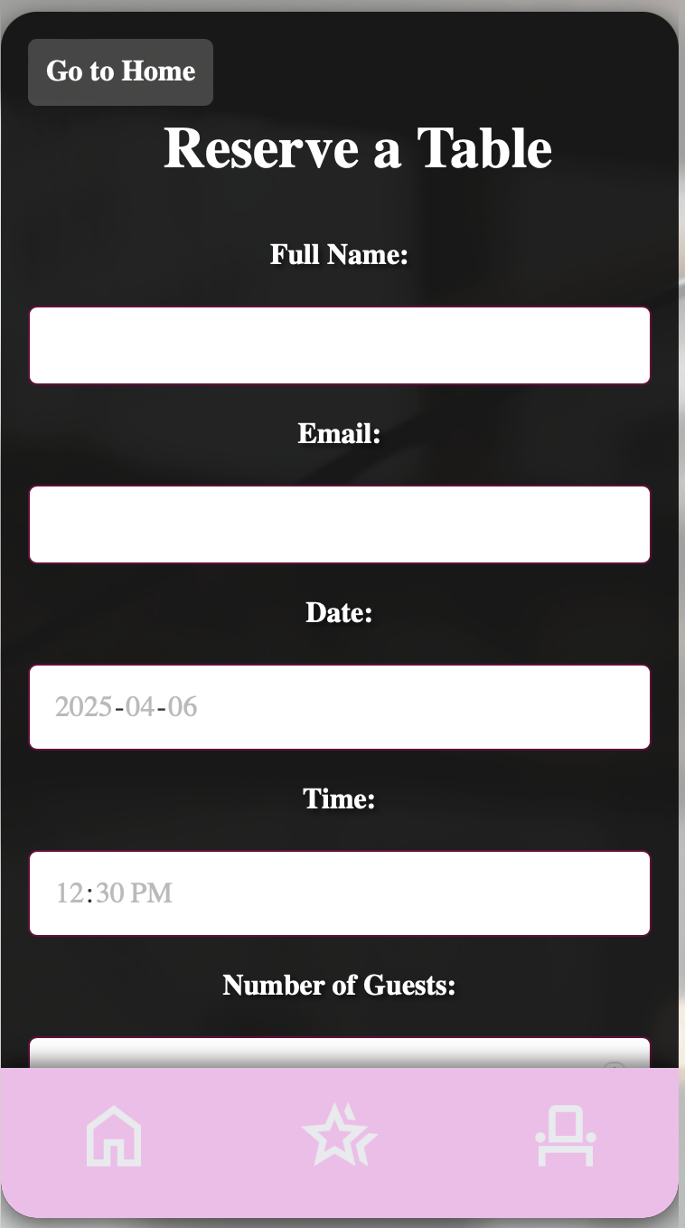 Final Design - Reservation Screen 2