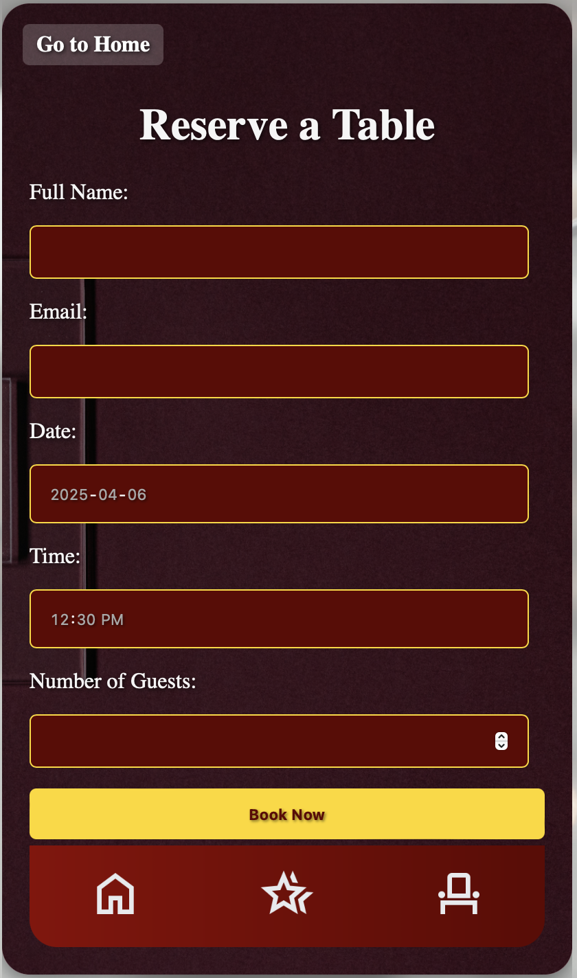 Final Design - Reservation Screen 3